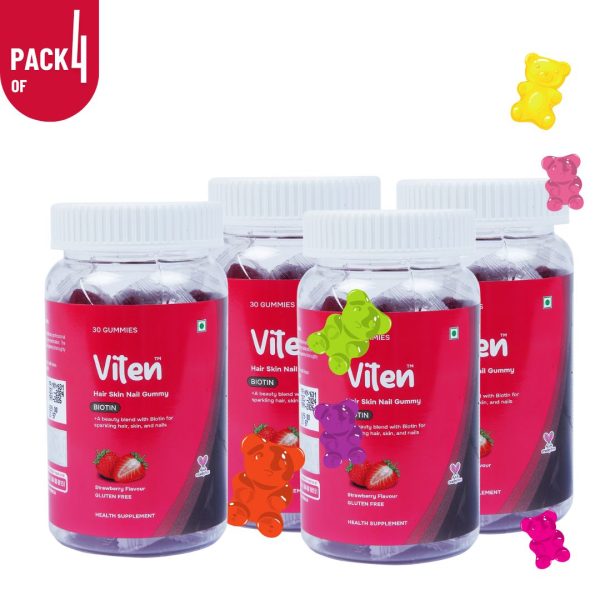 Viten Hair Skin Nail Gummy (Biotin)